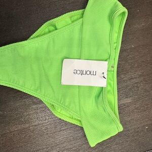 Montec Neon Green Bikini Bottom small